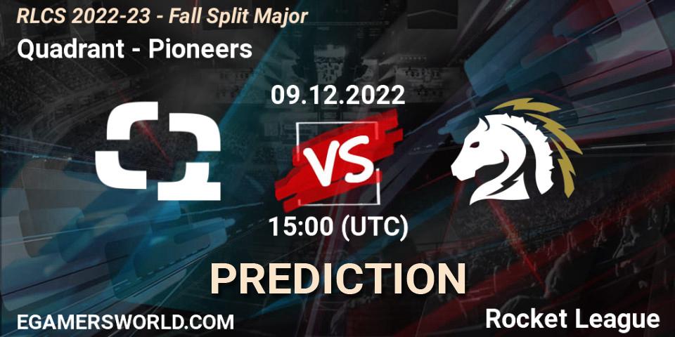 Quadrant vs Pioneers: Match Prediction. 09.12.22, Rocket League, RLCS 2022-23 - Fall Split Major