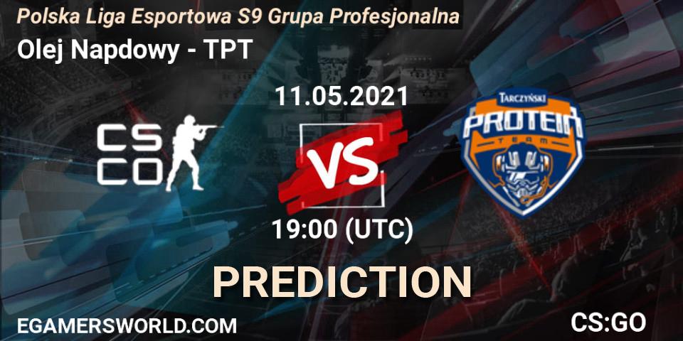 Olej Napędowy vs TPT: Match Prediction. 11.05.2021 at 19:00, Counter-Strike (CS2), Polska Liga Esportowa S9 Grupa Profesjonalna