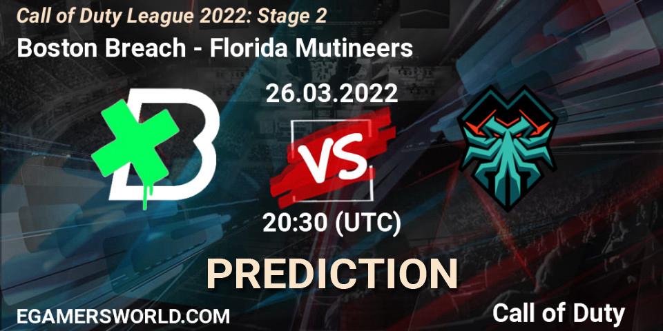 Boston Breach vs Florida Mutineers: Match Prediction. 26.03.2022 at 20:30, Call of Duty, Call of Duty League 2022: Stage 2