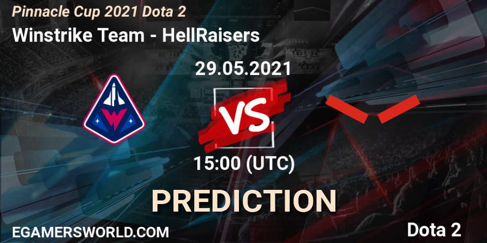 Winstrike Team vs HellRaisers: Match Prediction. 29.05.2021 at 15:02, Dota 2, Pinnacle Cup 2021 Dota 2