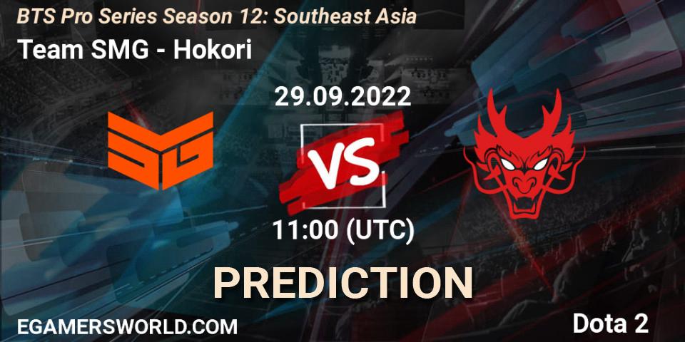 Team SMG vs Hokori: Match Prediction. 29.09.22, Dota 2, BTS Pro Series Season 12: Southeast Asia