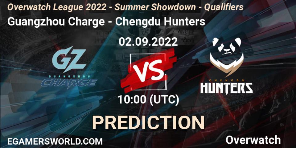 Guangzhou Charge vs Chengdu Hunters: Match Prediction. 02.09.22, Overwatch, Overwatch League 2022 - Summer Showdown - Qualifiers