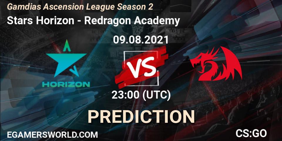 Stars Horizon vs Redragon Academy: Match Prediction. 09.08.2021 at 22:00, Counter-Strike (CS2), Gamdias Ascension League Season 2