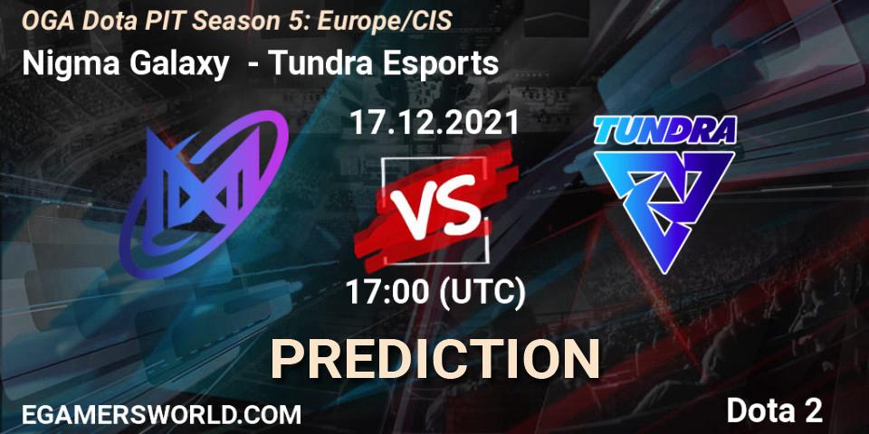 Nigma Galaxy vs Tundra Esports: Match Prediction. 17.12.2021 at 17:01, Dota 2, OGA Dota PIT Season 5: Europe/CIS