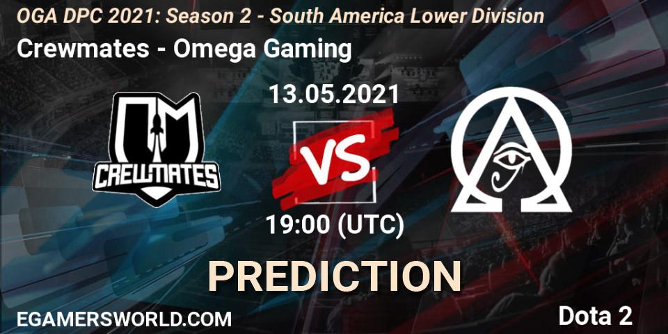 Crewmates vs Omega Gaming: Match Prediction. 14.05.2021 at 16:00, Dota 2, OGA DPC 2021: Season 2 - South America Lower Division 
