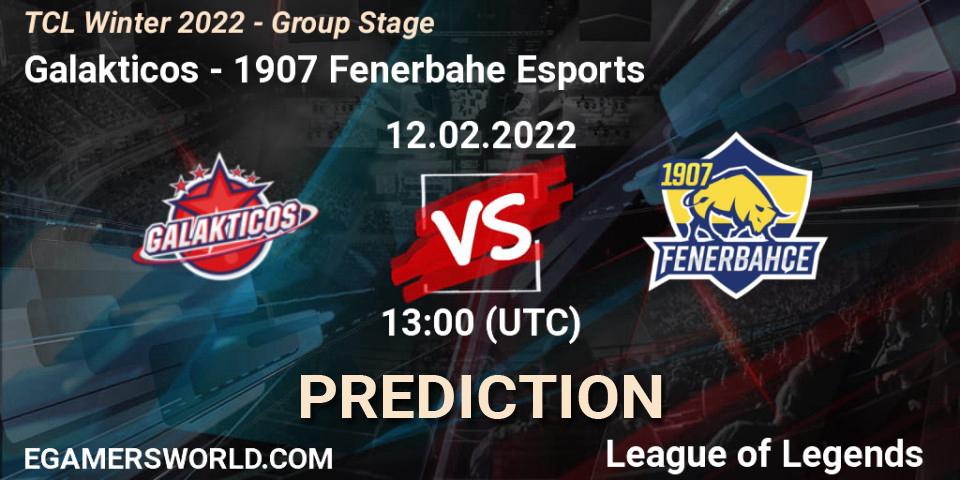 Galakticos vs 1907 Fenerbahçe Esports: Match Prediction. 12.02.22, LoL, TCL Winter 2022 - Group Stage