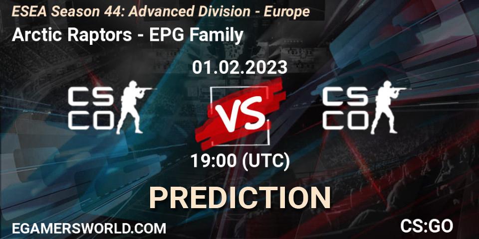 Arctic Raptors vs Boston crab: Match Prediction. 01.02.23, CS2 (CS:GO), ESEA Season 44: Advanced Division - Europe