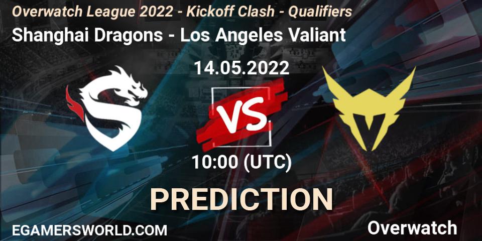 Shanghai Dragons vs Los Angeles Valiant: Match Prediction. 27.05.2022 at 13:15, Overwatch, Overwatch League 2022 - Kickoff Clash - Qualifiers