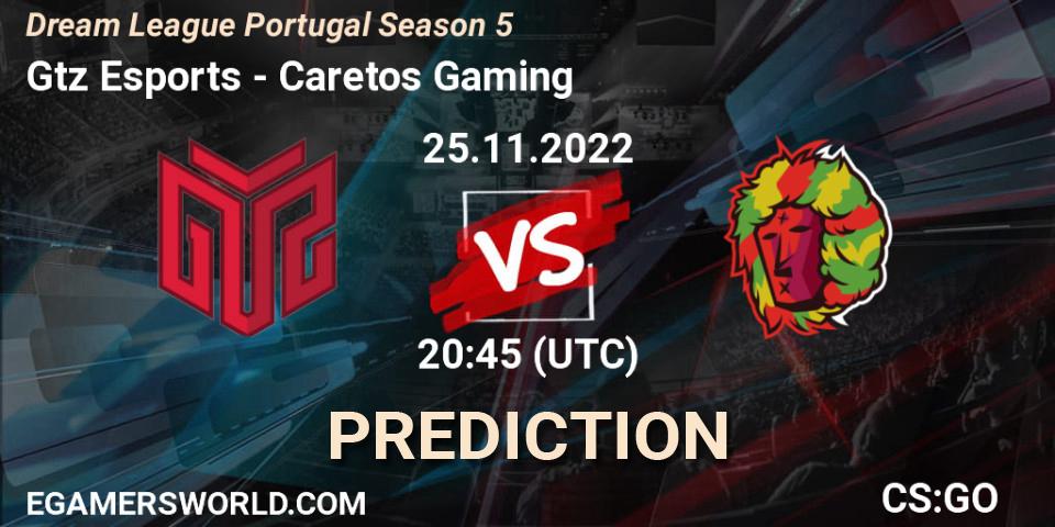 GTZ Bulls Esports vs Caretos Gaming: Match Prediction. 25.11.22, CS2 (CS:GO), Dream League Portugal Season 5