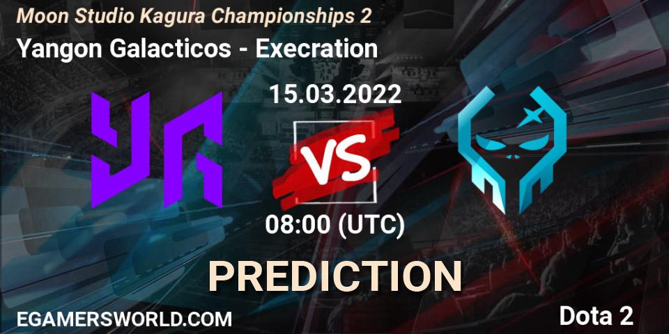 Yangon Galacticos vs Execration: Match Prediction. 15.03.2022 at 08:22, Dota 2, Moon Studio Kagura Championships 2