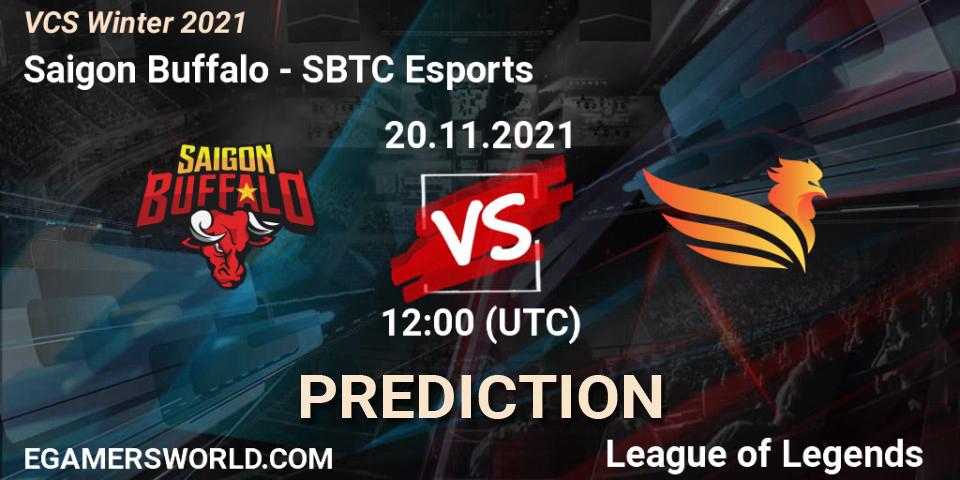 Saigon Buffalo vs SBTC Esports: Match Prediction. 20.11.2021 at 12:00, LoL, VCS Winter 2021