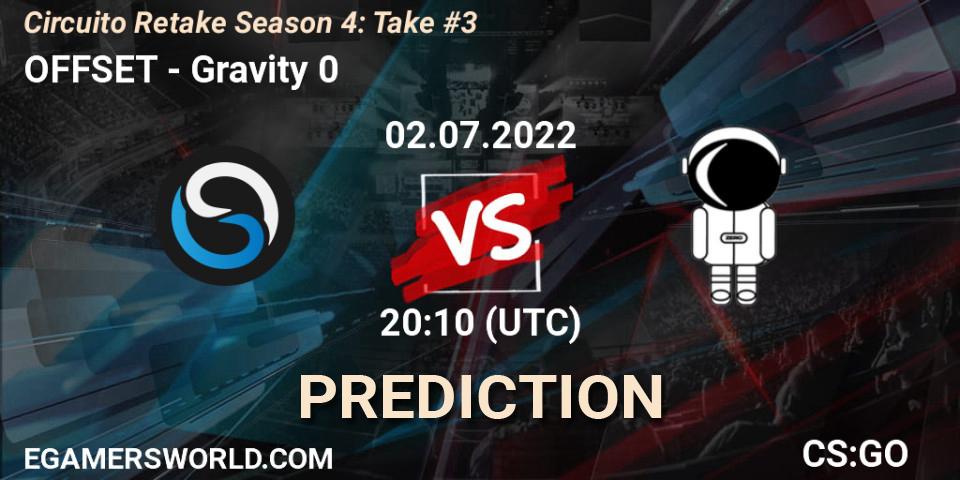 OFFSET vs Gravity 0: Match Prediction. 02.07.22, CS2 (CS:GO), Circuito Retake Season 4: Take #3