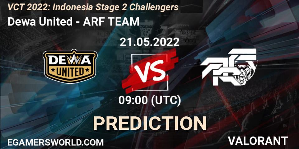 Dewa United vs ARF TEAM: Match Prediction. 21.05.2022 at 09:30, VALORANT, VCT 2022: Indonesia Stage 2 Challengers