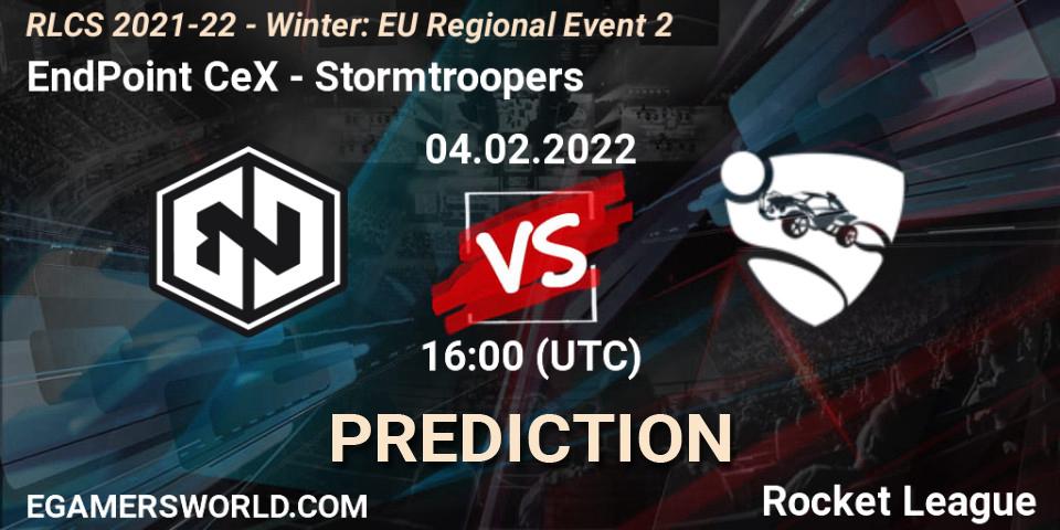 EndPoint CeX vs Stormtroopers: Match Prediction. 04.02.2022 at 16:00, Rocket League, RLCS 2021-22 - Winter: EU Regional Event 2