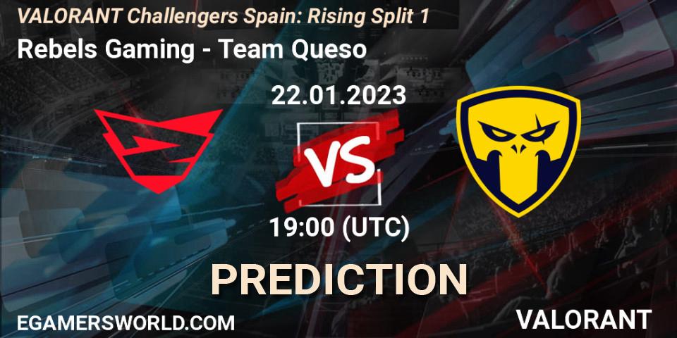 Rebels Gaming vs Team Queso: Match Prediction. 22.01.23, VALORANT, VALORANT Challengers 2023 Spain: Rising Split 1