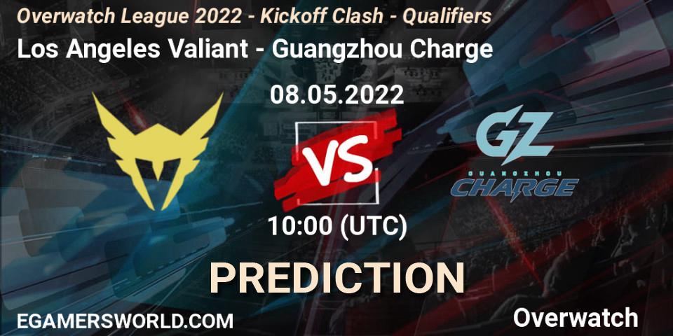 Los Angeles Valiant vs Guangzhou Charge: Match Prediction. 21.05.2022 at 13:00, Overwatch, Overwatch League 2022 - Kickoff Clash - Qualifiers
