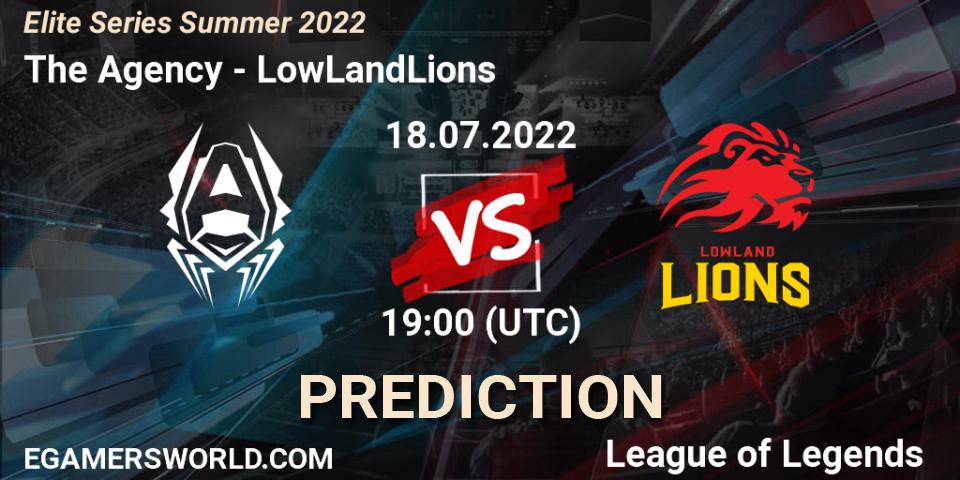 The Agency vs LowLandLions: Match Prediction. 18.07.22, LoL, Elite Series Summer 2022