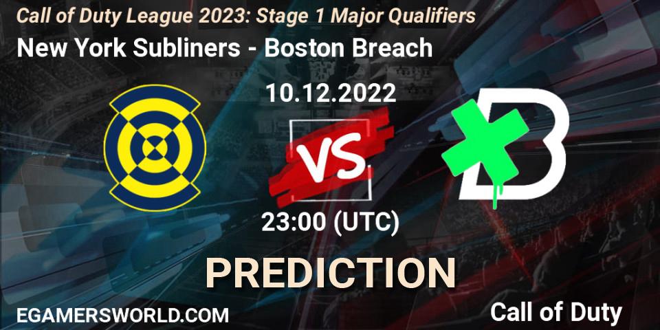 New York Subliners vs Boston Breach: Match Prediction. 10.12.2022 at 23:00, Call of Duty, Call of Duty League 2023: Stage 1 Major Qualifiers