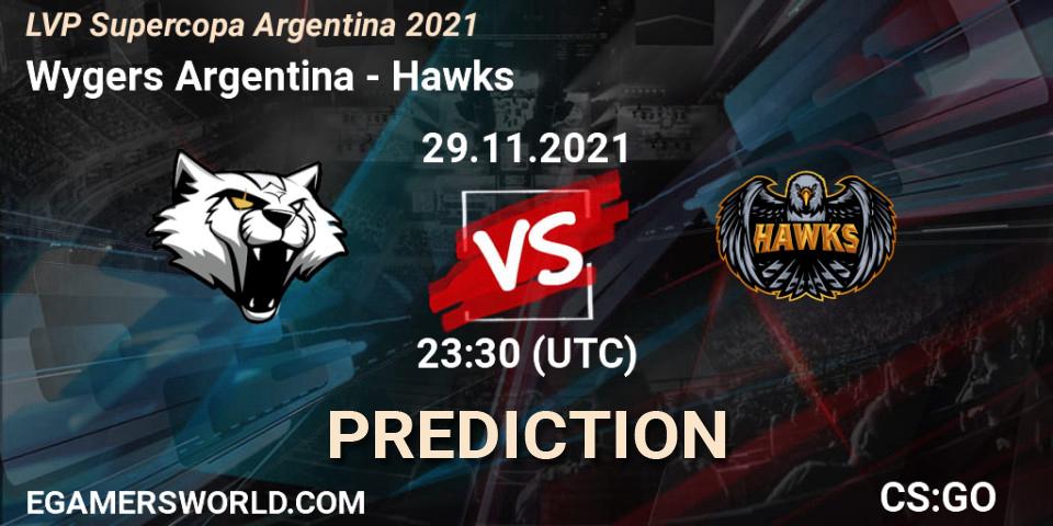 Wygers Argentina vs Hawks: Match Prediction. 29.11.2021 at 23:30, Counter-Strike (CS2), LVP Supercopa Argentina 2021
