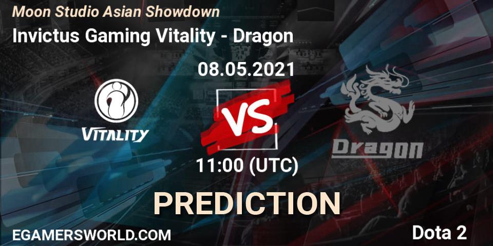 Invictus Gaming Vitality vs Dragon: Match Prediction. 08.05.2021 at 11:46, Dota 2, Moon Studio Asian Showdown