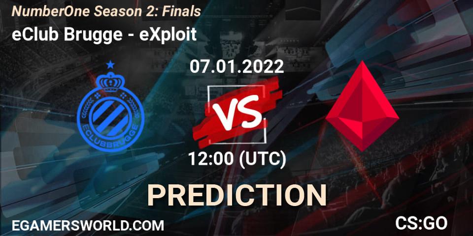 eClub Brugge vs eXploit: Match Prediction. 07.01.22, CS2 (CS:GO), NumberOne Season 2: Finals