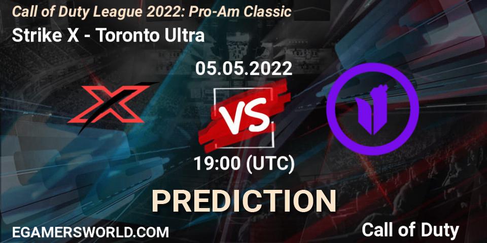 Strike X vs Toronto Ultra: Match Prediction. 05.05.2022 at 19:00, Call of Duty, Call of Duty League 2022: Pro-Am Classic
