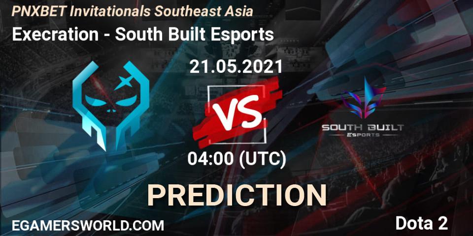Execration vs South Built Esports: Match Prediction. 21.05.2021 at 04:05, Dota 2, PNXBET Invitationals Southeast Asia