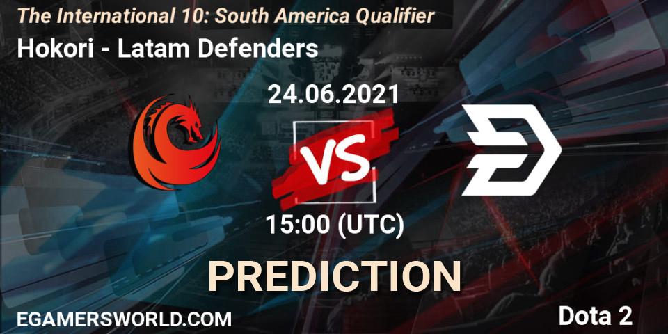 Hokori vs Latam Defenders: Match Prediction. 24.06.2021 at 15:11, Dota 2, The International 10: South America Qualifier