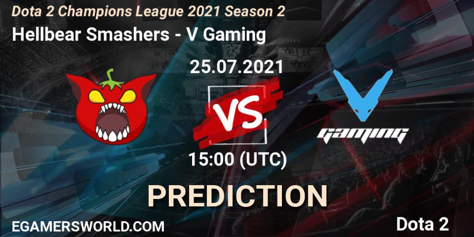 Hellbear Smashers vs V Gaming: Match Prediction. 25.07.2021 at 15:38, Dota 2, Dota 2 Champions League 2021 Season 2