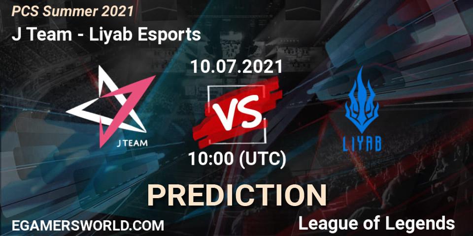 J Team vs Liyab Esports: Match Prediction. 10.07.2021 at 10:00, LoL, PCS Summer 2021