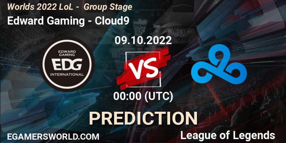 Edward Gaming vs Cloud9: Match Prediction. 09.10.22, LoL, Worlds 2022 LoL - Group Stage
