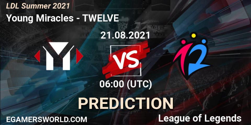 Young Miracles vs TWELVE: Match Prediction. 21.08.21, LoL, LDL Summer 2021