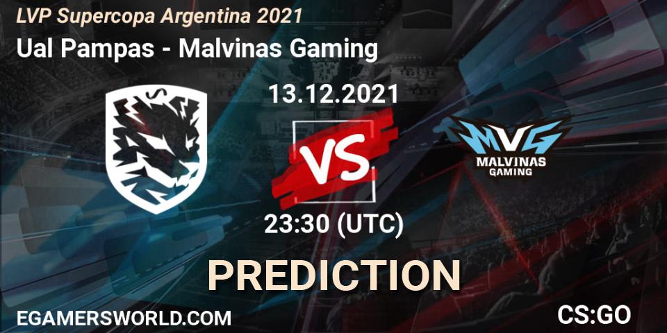 Ualá Pampas vs Malvinas Gaming: Match Prediction. 13.12.21, CS2 (CS:GO), LVP Supercopa Argentina 2021