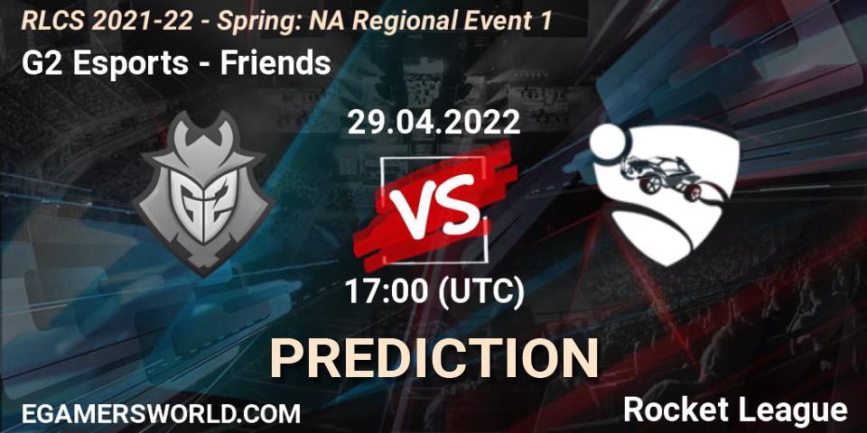 G2 Esports vs Friends: Match Prediction. 29.04.22, Rocket League, RLCS 2021-22 - Spring: NA Regional Event 1