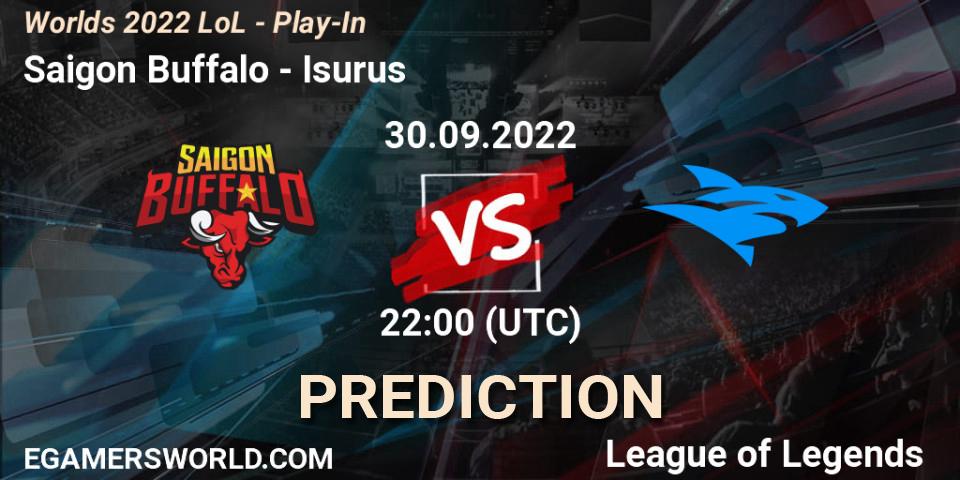 Saigon Buffalo vs Isurus: Match Prediction. 30.09.22, LoL, Worlds 2022 LoL - Play-In