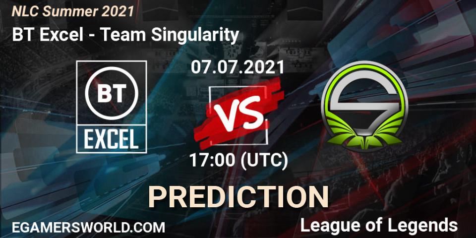 BT Excel vs Team Singularity: Match Prediction. 07.07.2021 at 17:00, LoL, NLC Summer 2021