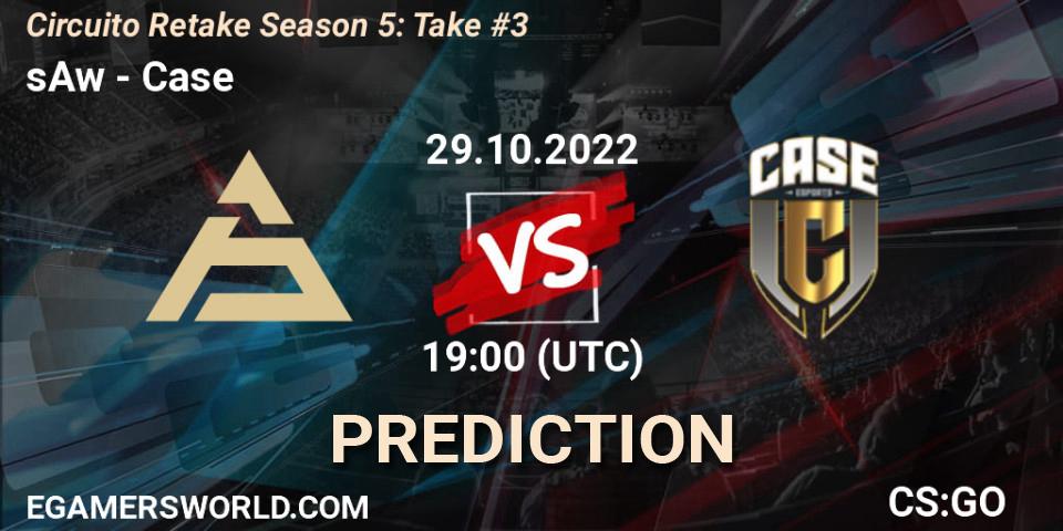sAw vs Case: Match Prediction. 29.10.2022 at 19:00, Counter-Strike (CS2), Circuito Retake Season 5: Take #3