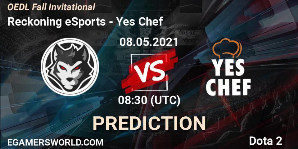 Reckoning eSports vs Yes Chef: Match Prediction. 08.05.2021 at 08:44, Dota 2, OEDL Fall Invitational