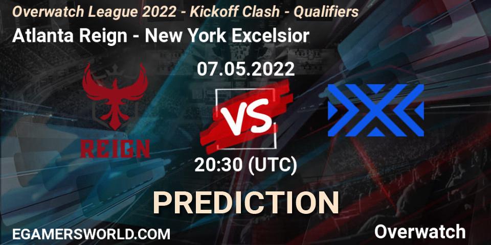 Atlanta Reign vs New York Excelsior: Match Prediction. 07.05.2022 at 20:30, Overwatch, Overwatch League 2022 - Kickoff Clash - Qualifiers