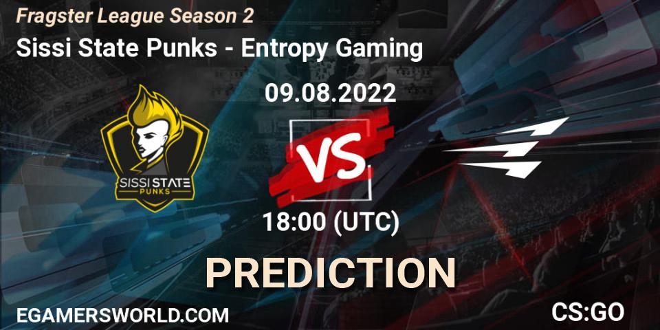 Sissi State Punks vs Entropy Gaming: Match Prediction. 09.08.2022 at 18:00, Counter-Strike (CS2), Fragster League Season 2