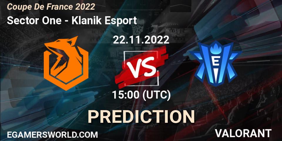 Sector One vs Klanik Esport: Match Prediction. 22.11.2022 at 15:00, VALORANT, Coupe De France 2022