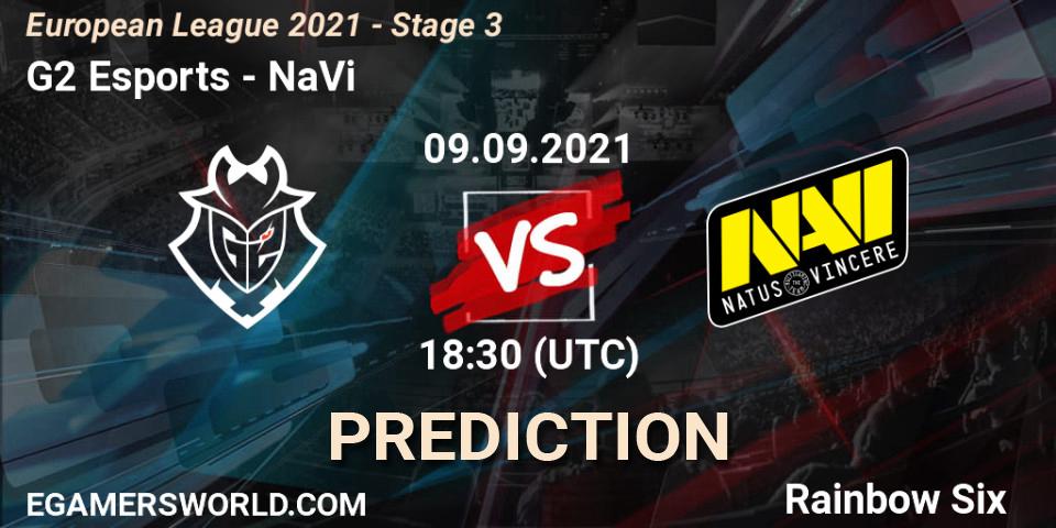 G2 Esports vs NaVi: Match Prediction. 09.09.2021 at 18:30, Rainbow Six, European League 2021 - Stage 3