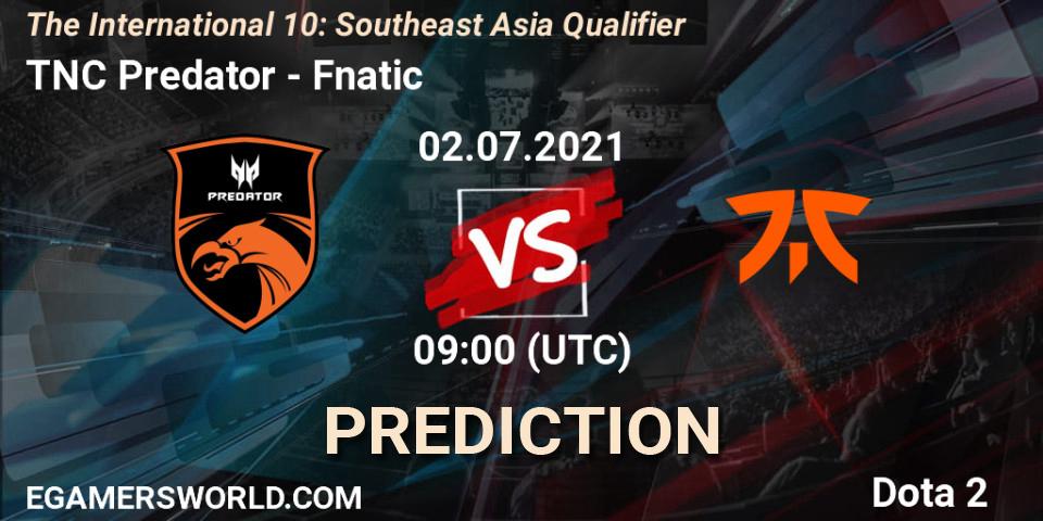 TNC Predator vs Fnatic: Match Prediction. 02.07.21, Dota 2, The International 10: Southeast Asia Qualifier