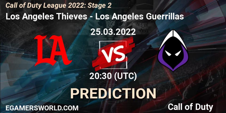 Los Angeles Thieves vs Los Angeles Guerrillas: Match Prediction. 25.03.2022 at 20:30, Call of Duty, Call of Duty League 2022: Stage 2