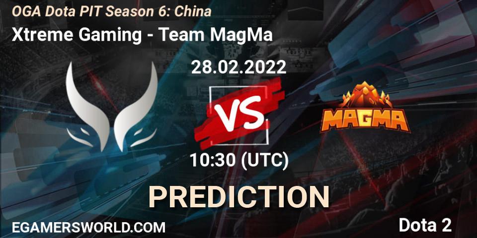 Xtreme Gaming vs Team MagMa: Match Prediction. 28.02.22, Dota 2, OGA Dota PIT Season 6: China
