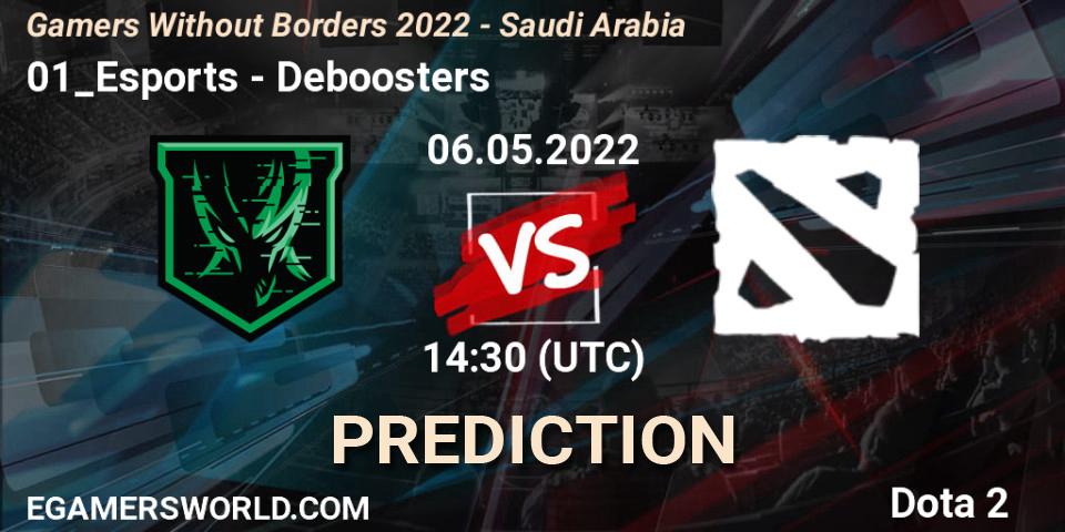 01_Esports vs Deboosters: Match Prediction. 06.05.2022 at 15:30, Dota 2, Gamers Without Borders 2022 - Saudi Arabia