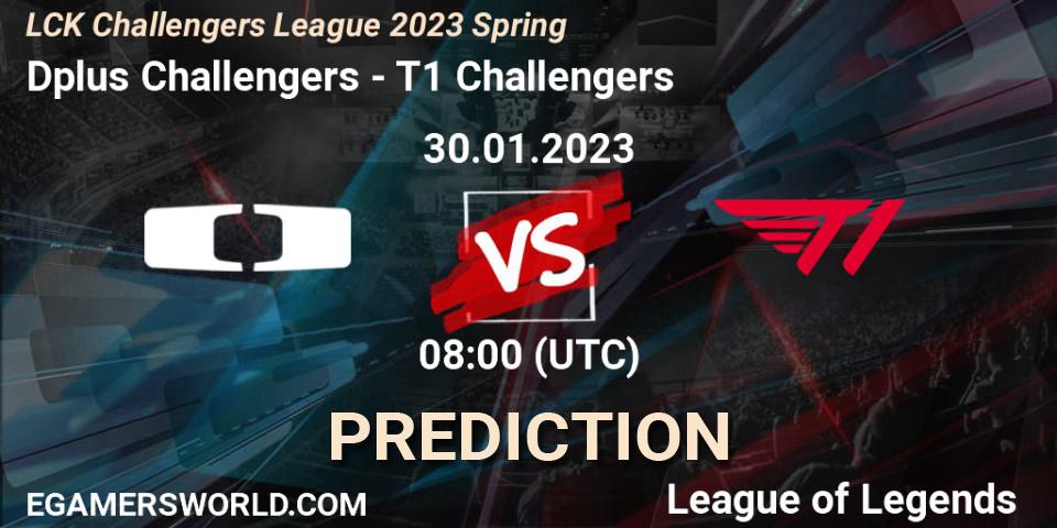 Dplus Challengers vs T1 Challengers: Match Prediction. 30.01.23, LoL, LCK Challengers League 2023 Spring