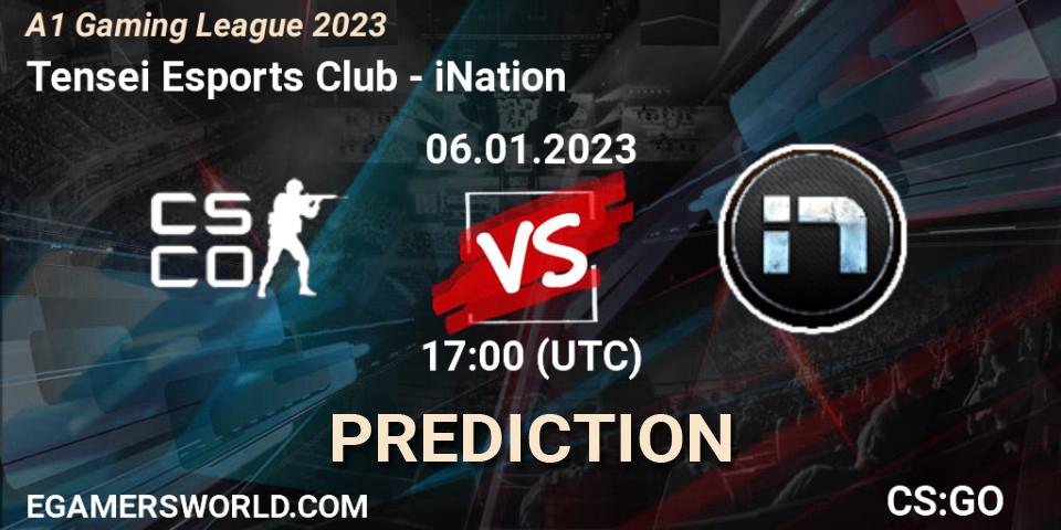 Tensei Esports Club vs iNation: Match Prediction. 06.01.2023 at 17:00, Counter-Strike (CS2), A1 Gaming League 2023