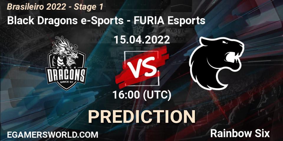 Black Dragons e-Sports vs FURIA Esports: Match Prediction. 15.04.2022 at 16:00, Rainbow Six, Brasileirão 2022 - Stage 1