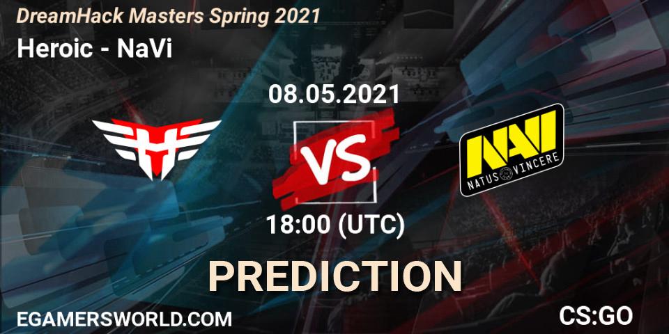 Heroic vs NaVi: Match Prediction. 08.05.2021 at 18:00, Counter-Strike (CS2), DreamHack Masters Spring 2021